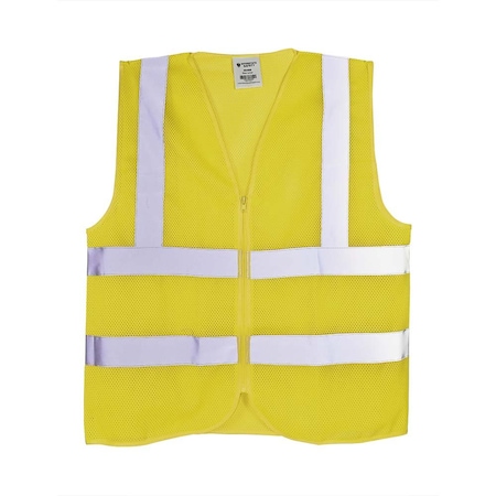 Interstate Safety High Visibility Safety Vest - Neon Yellow - Large 40460